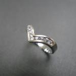 Wedding Ring with White Sap..