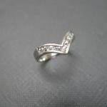 Wedding Ring with White Sap..