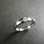 Wedding Ring with 0.15ct Br..