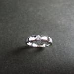 Wedding Ring with 0.15ct Br..