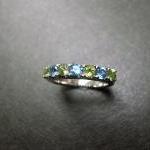 Blue Topaz and Peridot Wedd..