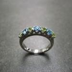 Blue Topaz and Peridot Wedd..